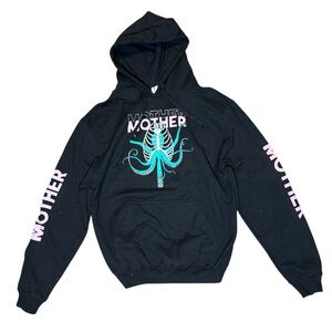 Tultex Charcoal Hoodie with Pink Accents